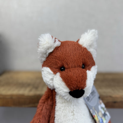 Jellycat Medium Bashful Fox Cub - Orange Fox Beanie Plush Retired 12” (#2)