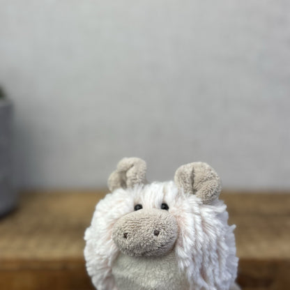 Jellycat Tiny Furball Piglet - Pink Pig Ball Vintage Mini Beanie Plush 4"