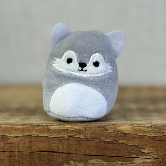 Squishmallow Squishville -Willy Wolf Small Grey Wolf Rare (Multi Buy Discount)