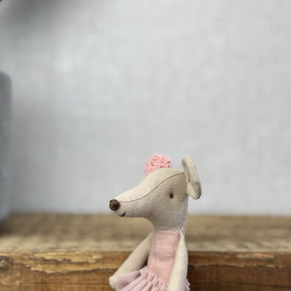Maileg Ballerina Mouse - Big Sister Mouse In Tutu - Pink Mouse Retired 2022