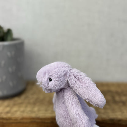 Jellycat Tiny Bashful Hyacinth Purple/Lilac Baby  Bunny - Miniature Rabbit 5"