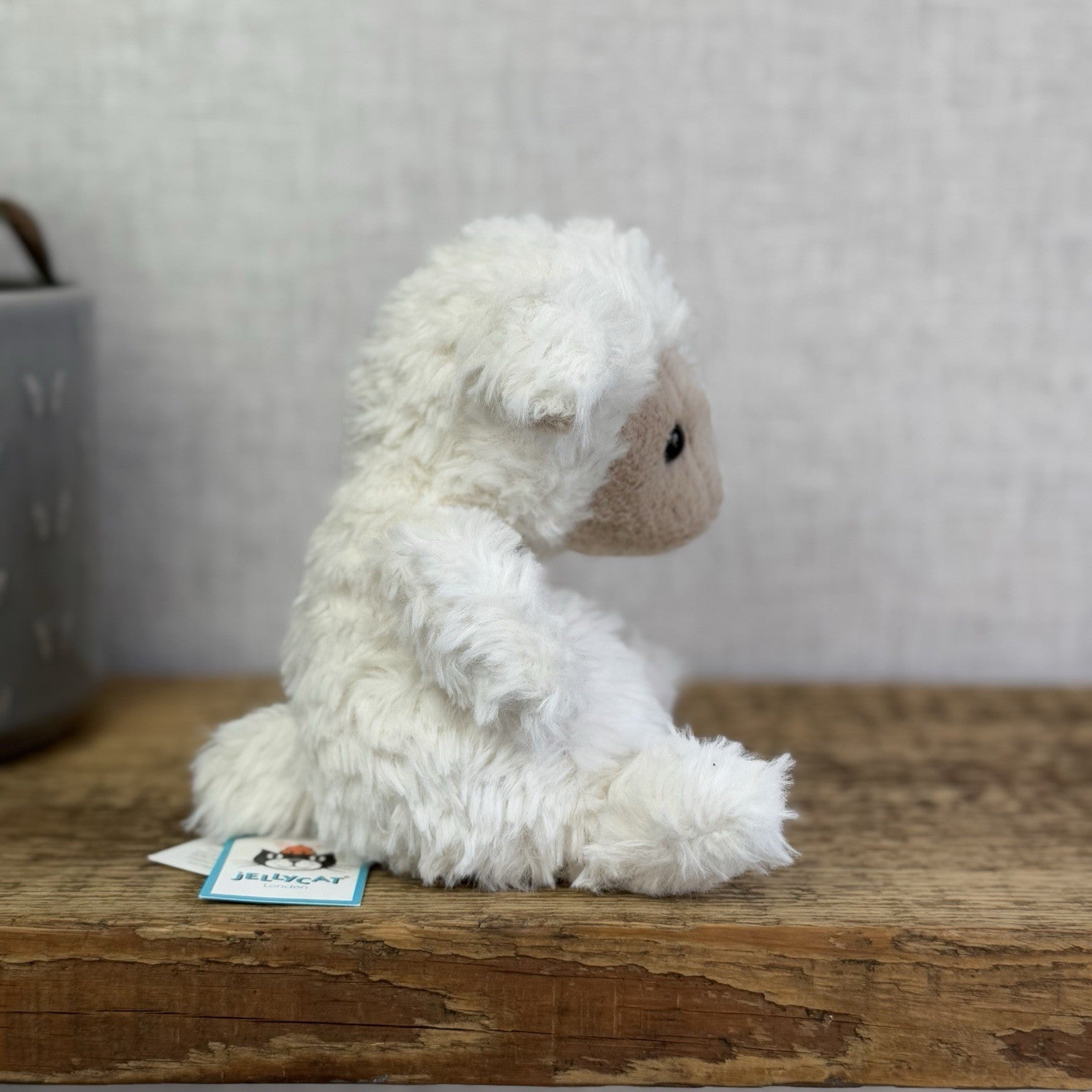 Jellycat Yummy Lamb - Fluffy Little Sheep - Mini Lamb Beanie Plush Retired 7”