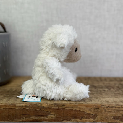 Jellycat Yummy Lamb - Fluffy Little Sheep - Mini Lamb Beanie Plush Retired 7”