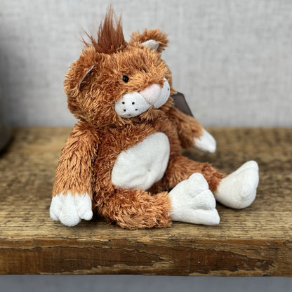 Jellycat Fred The Alley Cat - Vintage Ginger Scruffy Cat Soft Toy Collectible 8"