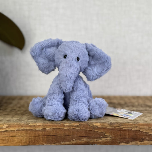 Jellycat Baby Fuddlewuddle Elephant - Fuddlewuddle Tiny Blue Elephant 4” (#2)
