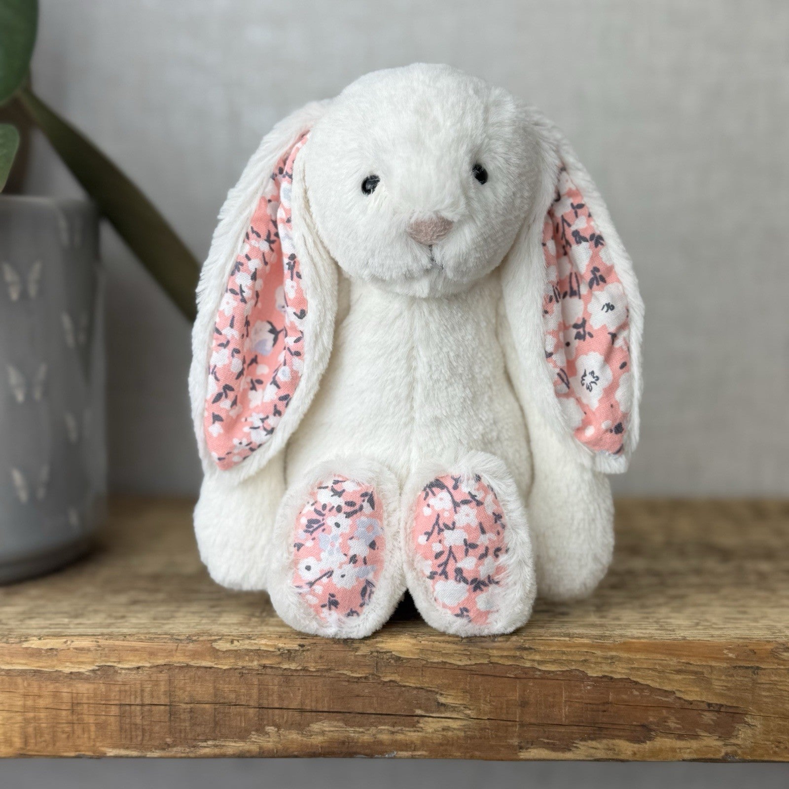 Jellycat Small Blossom Cherry Bunny Rabbit - Cream Rabbit Blossom Little 8”