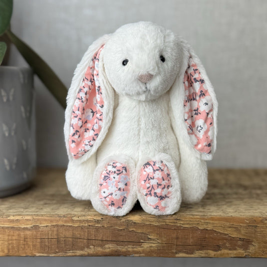 Jellycat Small Blossom Cherry Bunny Rabbit - Cream Rabbit Blossom Little 8”