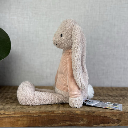 Jellycat Jumble Bunny - Cute Rabbit Plush In Pink Jumper Retired Rare Beanie 12”