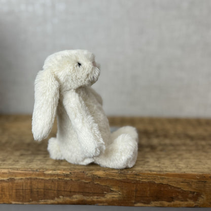 Jellycat Tiny Baby Bashful Cream Bunny - Miniature Plush Bunny Soft Toy 5”
