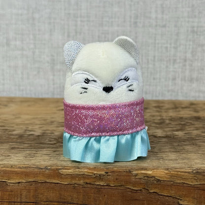 Squishmallow Squishville - Farina The White Fox Series 3 With Outfit Skirt 