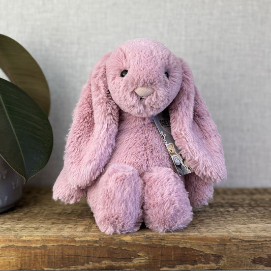 Jellycat Medium Bashful Tulip Bunny - Pink Rabbit Beanie Plush Medium 12" (#3)