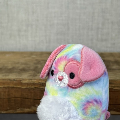 Squishmallow Squishville -Shena Tie Dye Dog Pink/Blue  (Multi Buy Discount)