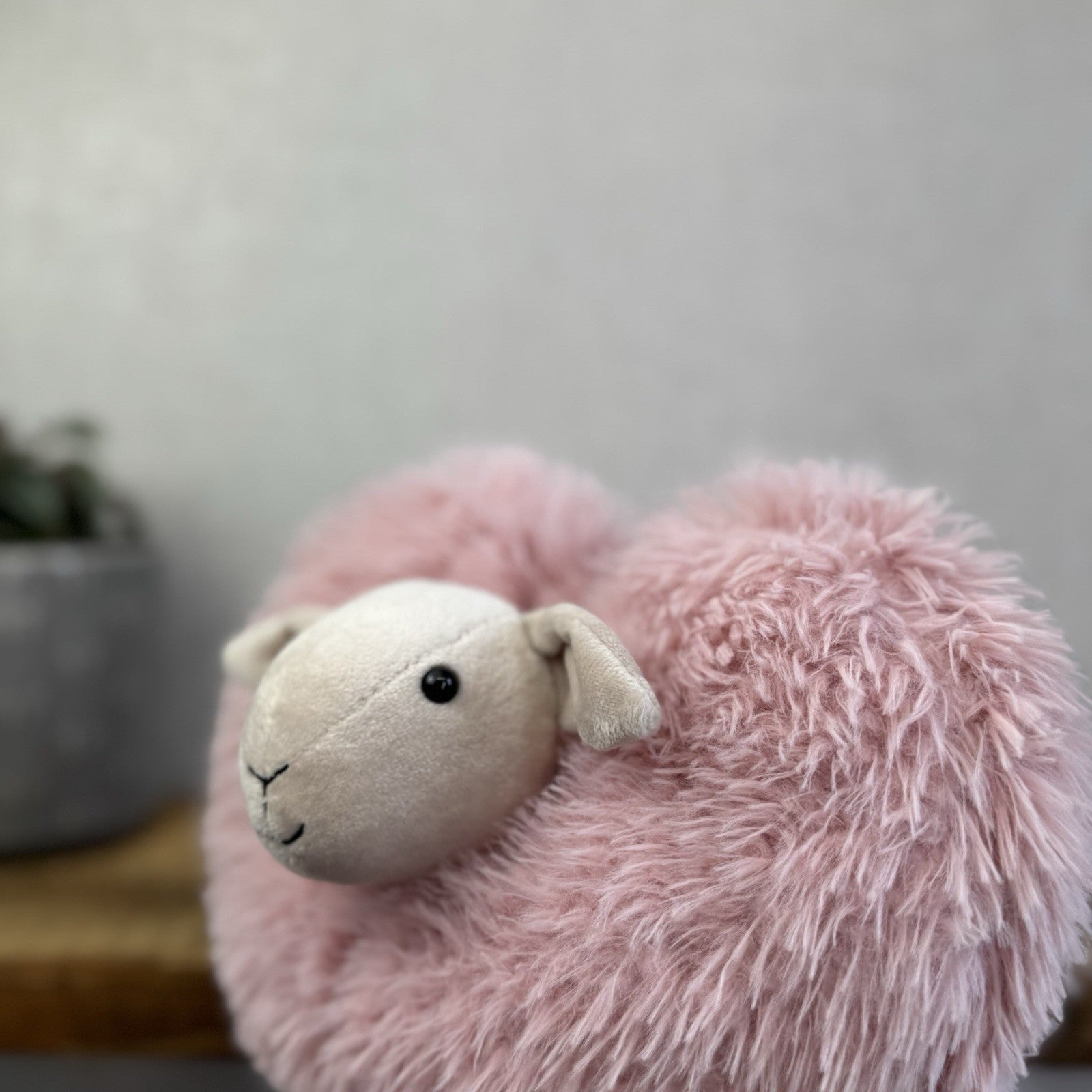 Jellycat Aimee Sheep Soft Toy - Pink Fluffy Lamb Plush Retired Soft Toy 9"