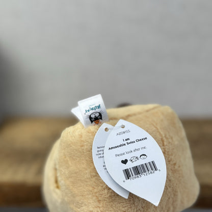 Jellycat Amuseable Swiss Cheese - Cheese Jellycat Beanie Food Rare With Tags 8”
