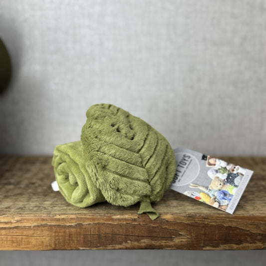 Jellycat Beech Leaf Soother - Green Leaf Neutral Baby Soother Comforter NWOT 