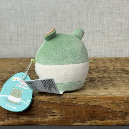 Squishmallow Micromallow With Tag - Gerald The Olive Mini Squish Soft Toy 3"