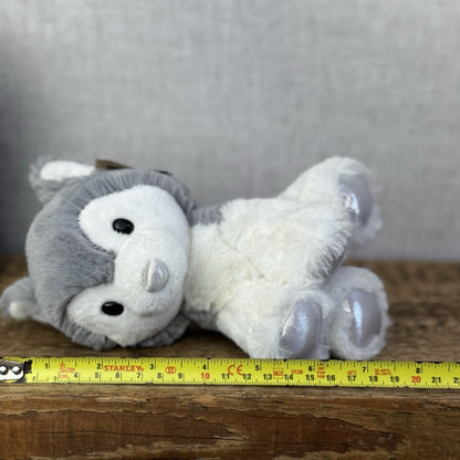 Aurora Glitzy Tots Husky Dog Soft Toy - Mini Husky Plush Grey/white/silver New