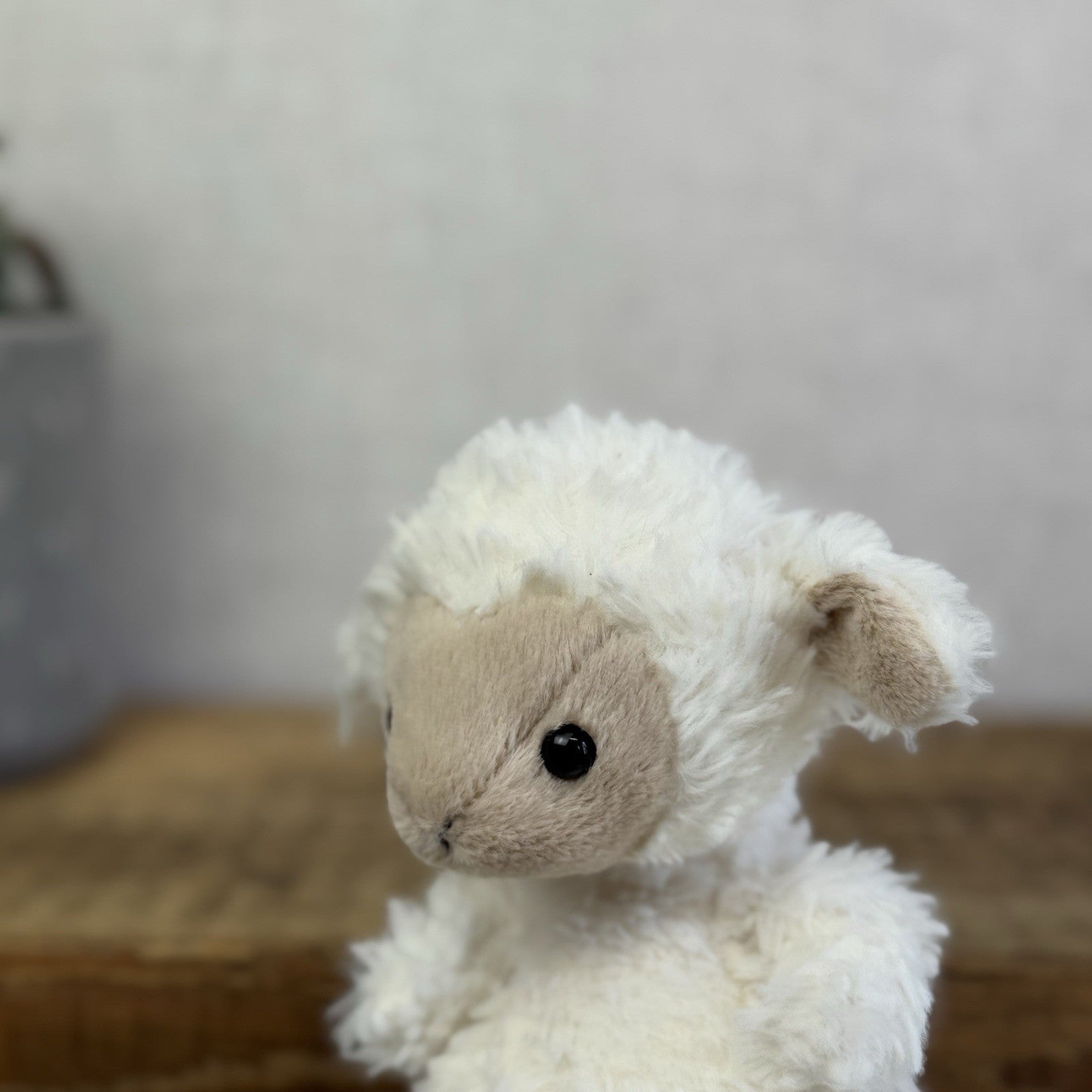 Jellycat Yummy Lamb - Fluffy Little Sheep - Mini Lamb Beanie Plush Retired 7”