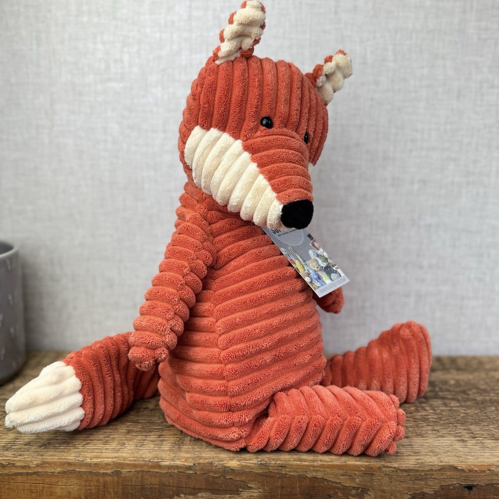Jellycat Medium Cordy Roy Fox - Orange Corduroy Fox Plush Large Rare Retired 14"
