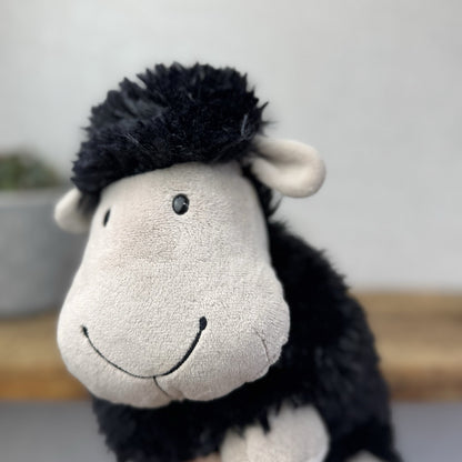 Jellycat Medium Black Truffles Sheep - Floppy Lamp Pillow Beanie Retired 14” NWT