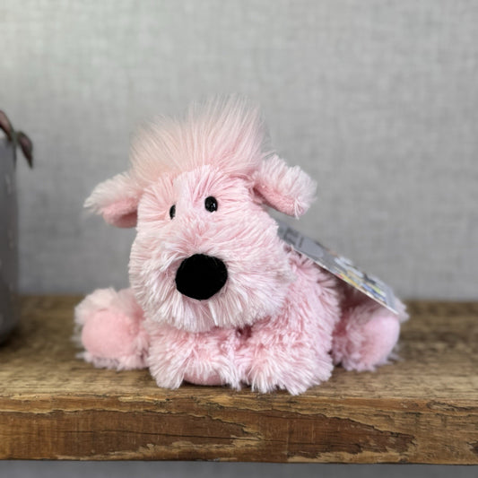 Jellycat Small Pink Truffles Dog Puppy- Floppy Dog Pillow Beanie Rare 7”