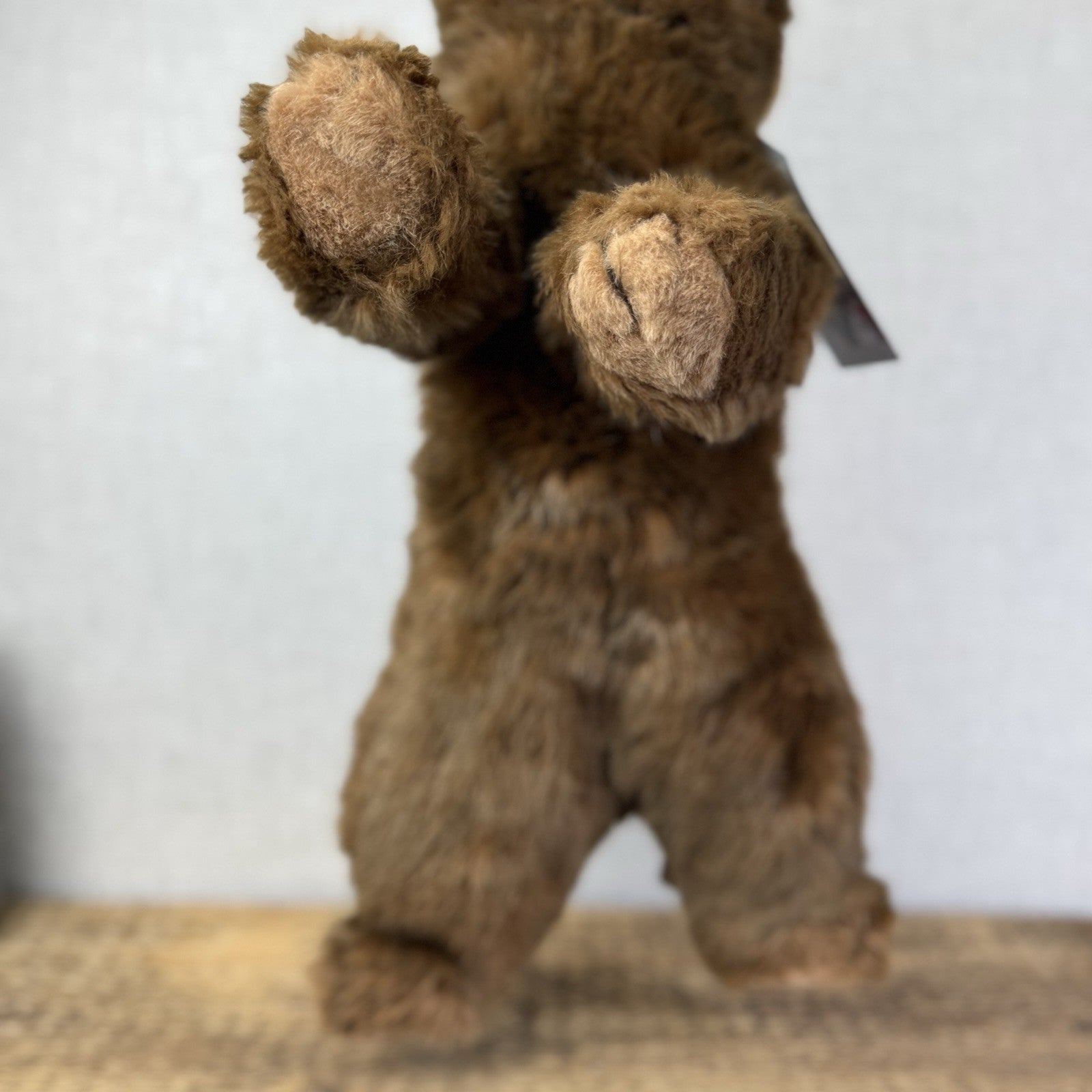 TY Baby Buddy Bear 1991 - Rare Flat Black Bear Brown Floppy Bear Hard To Find