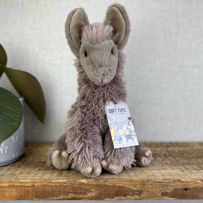 Douglas Cuddle Toys - Josie Soft Toy Llama Super Soft Cute Alpaca/llama NWOT 12”