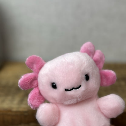 Aurora - Palm Pals Ax Axolotl Mini Beanbag Plush Soft Toy Sea Creature Pink NWOT