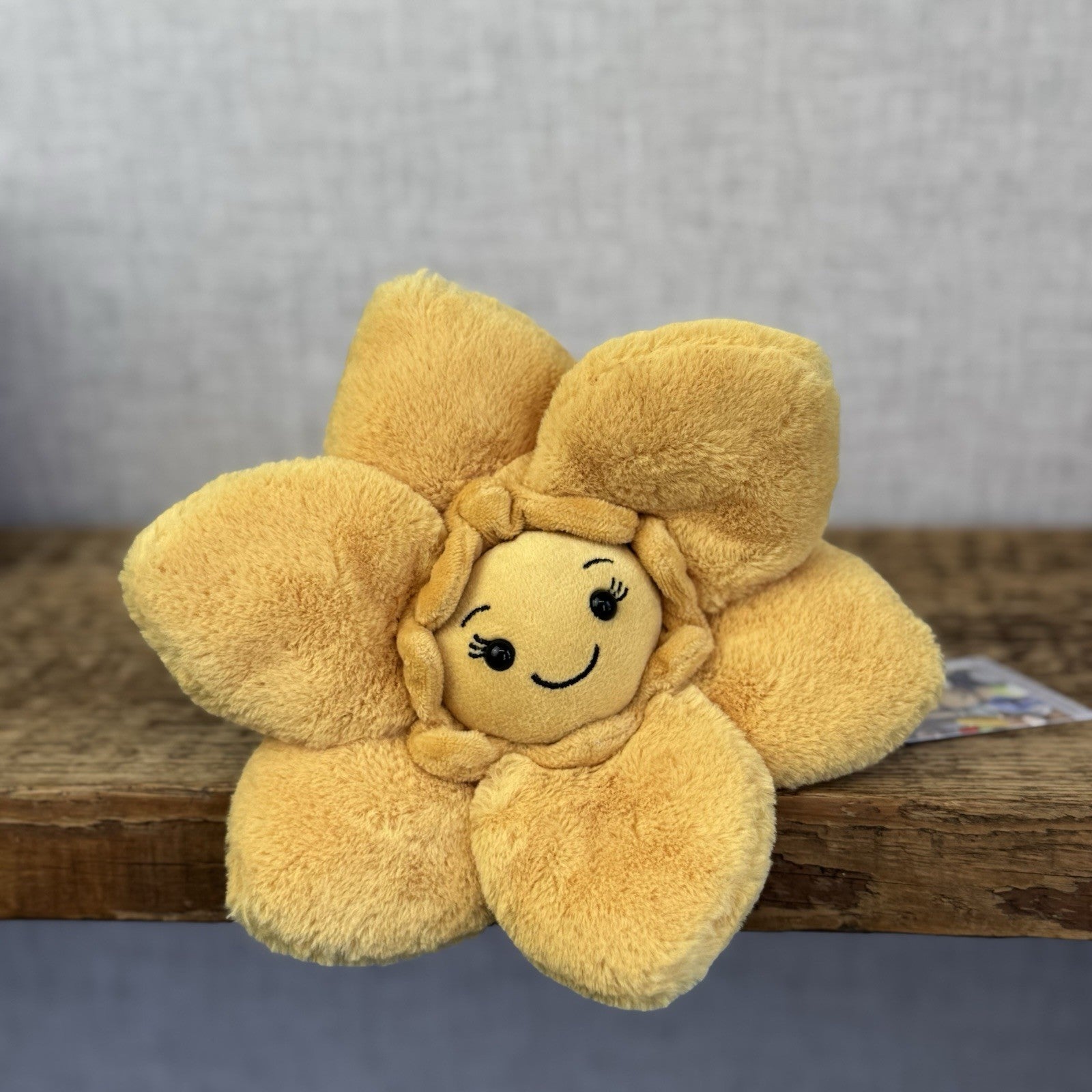 Jellycat Fluery Yellow Daffodil Small - Jellycat Daffodil - Small Flower Plush 