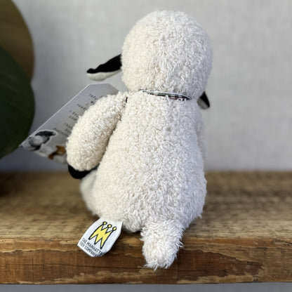 Manhattan Toy Company Lamb Floppy Sheep Soft Toy Black/Off White Lamb Plush 9”