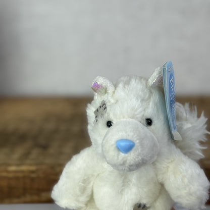 Blue Nose Friends Tinsel #123 - Small With Tags Fox White/Pink Beanie