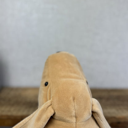 Jellycat Large Mellow Mallow Dog - Beige/Sand Squishy Dog Soft Beanie Toy 12"