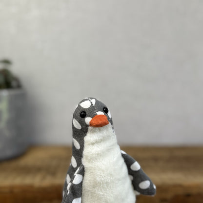 Jellycat Polka Dot Penguin - Miniature Cotton Spotty Penguin Plush Fluffy Belly