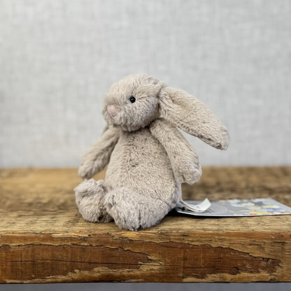 Jellycat Tiny Bashful Beige Bunny - Older Style Fabric Tag Miniature Rabbit 5"