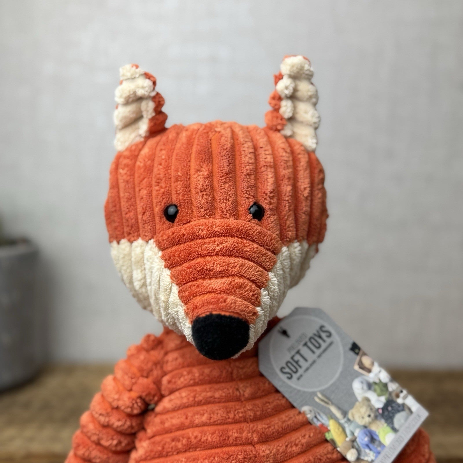 Jellycat Medium Cordy Roy Fox - Orange Corduroy Fox Plush Large Rare Retired 14"