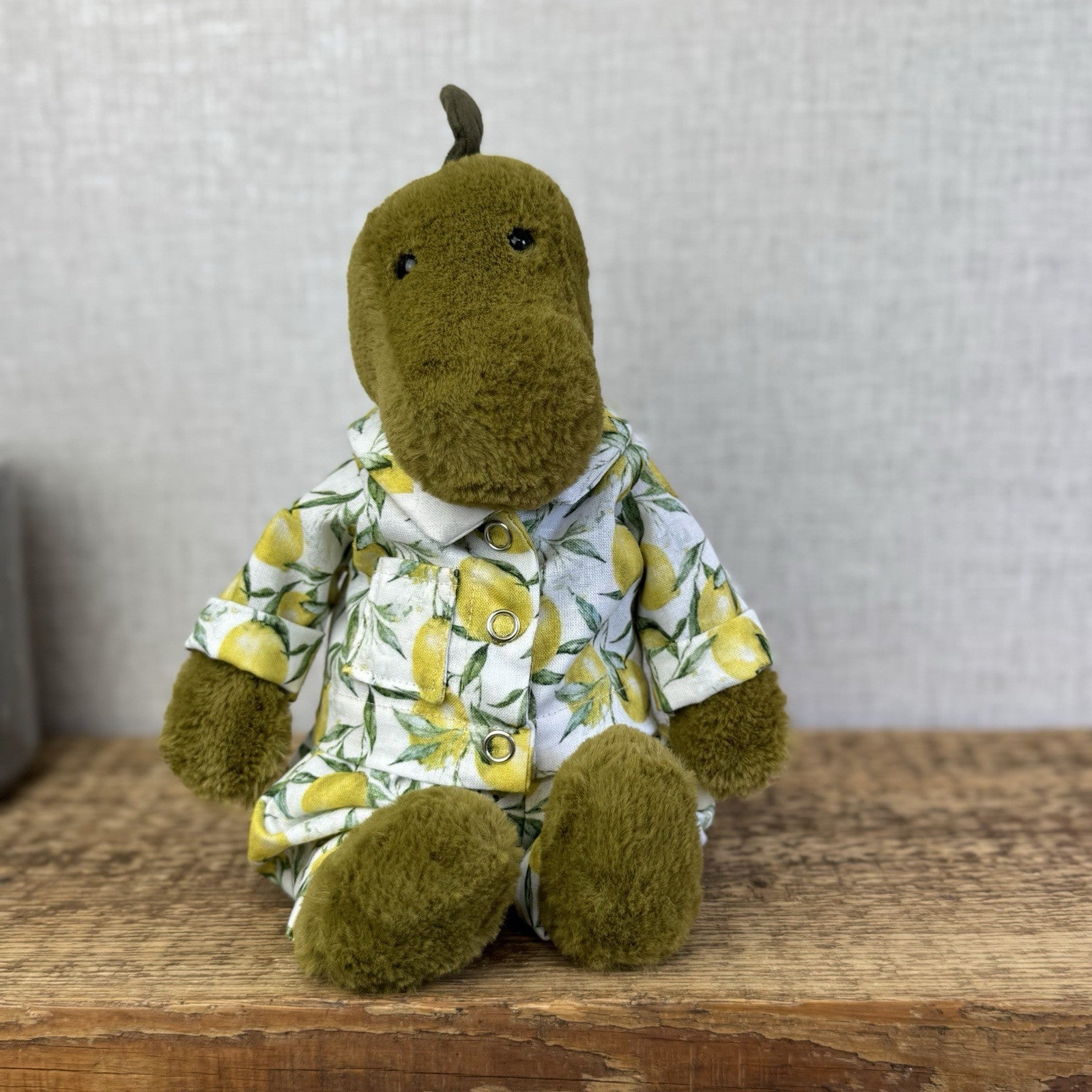Bespoke Lemon Grove PJs - Handmade Fit Jellycat Medium Bashfuls (Clothes Only)