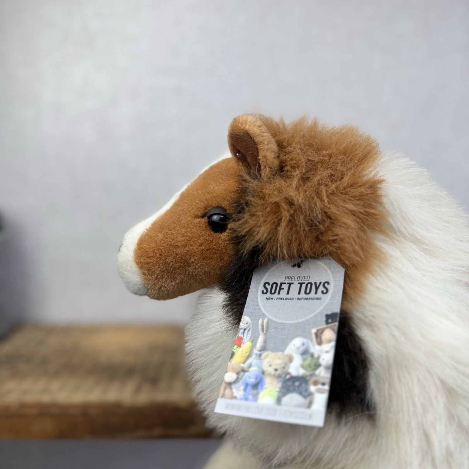 Chosun Vintage Realistic Rough Collie/Shetland Sheepdog Realistic Dog Plush 15"