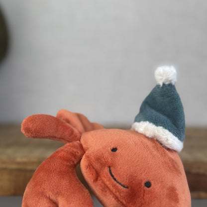 Jellycat Celebration Crustacean Crab Red Crab Soft Toy In Hat Retired 5” (#2)