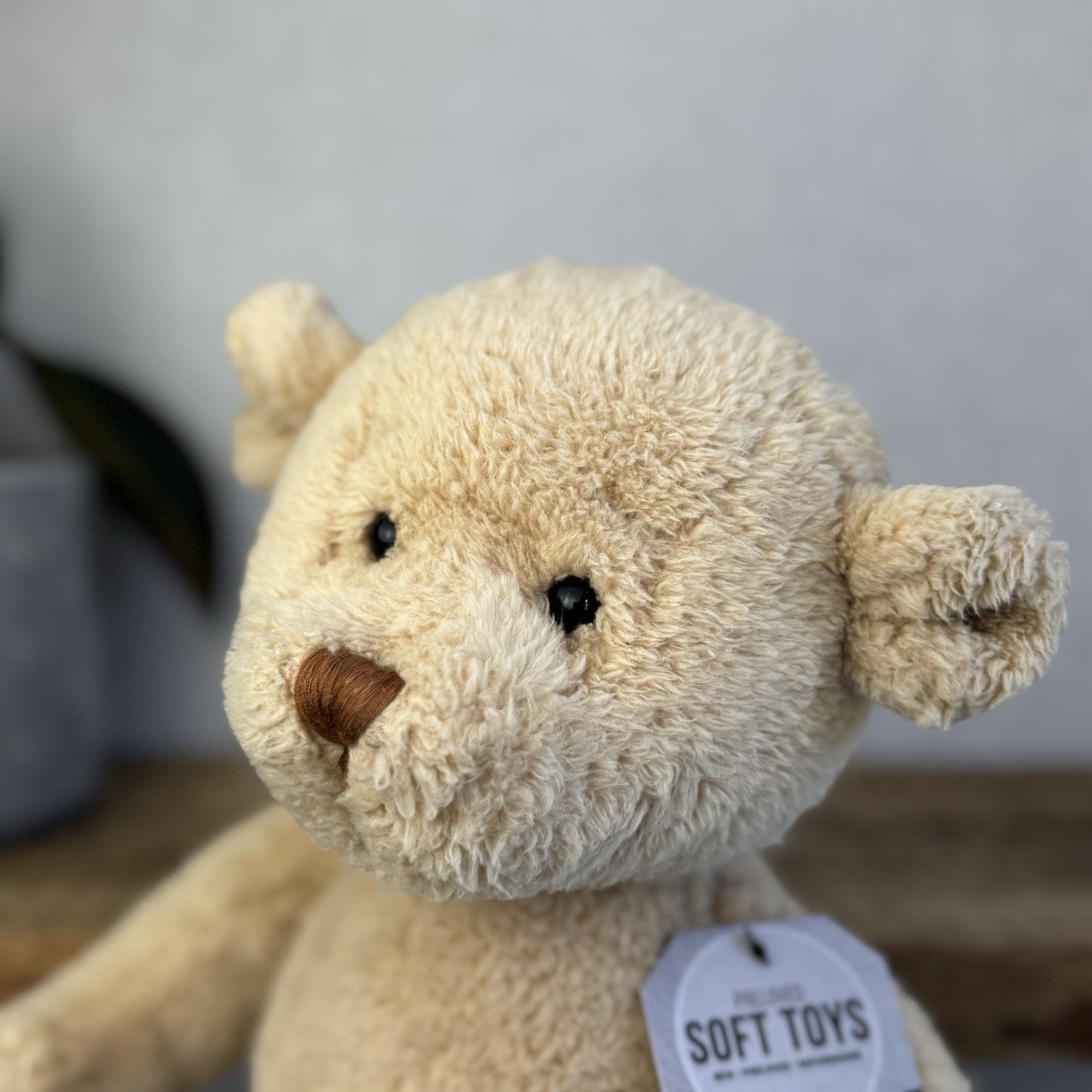 Barbara Bukowski Teddy Bear - Julian Lionheart Honey Beige Beanie Bear Retired