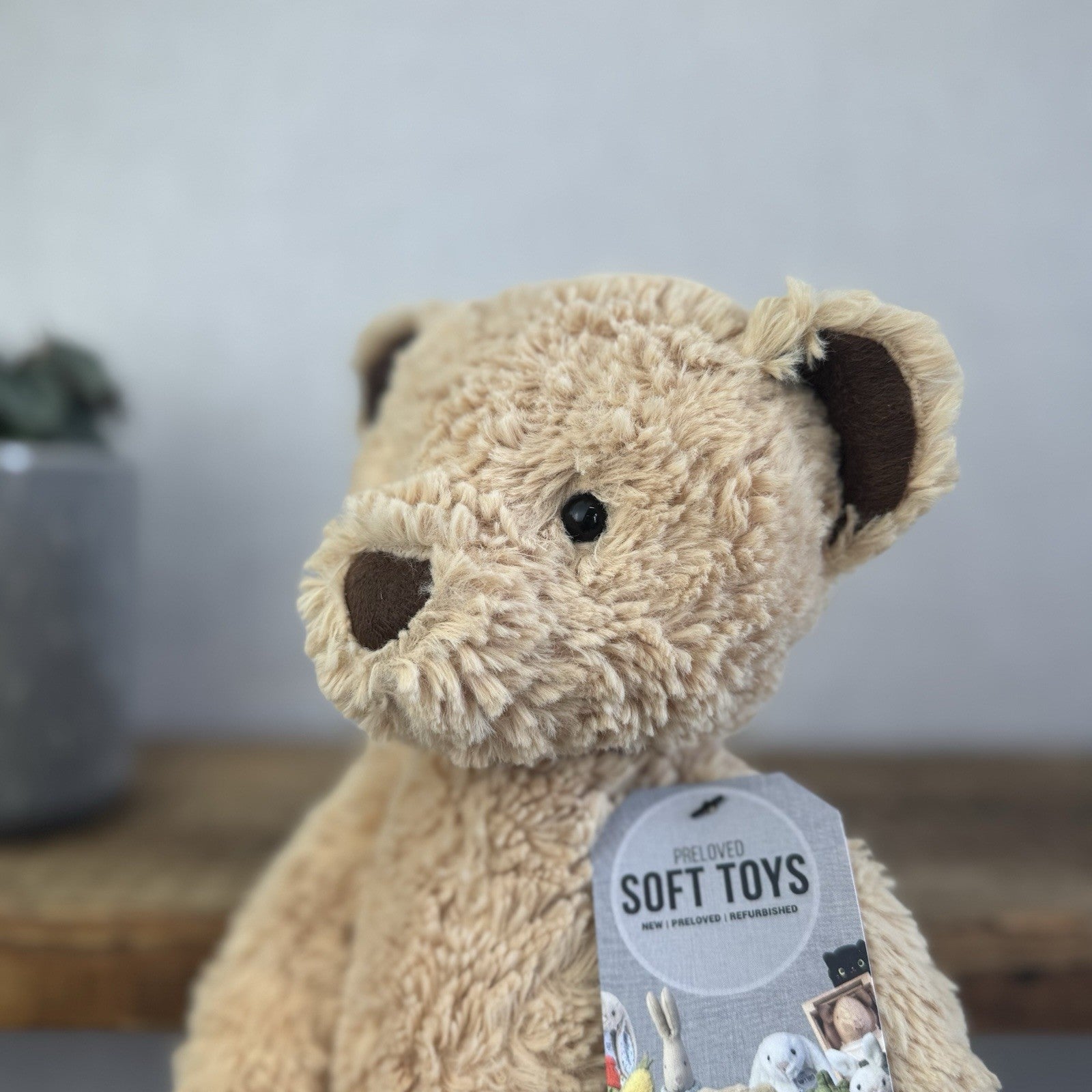 Jellycat Edward Bear Medium - Light Brown Traditional Beige Bear 12" (#2)