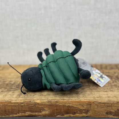 Jellycat Anorachnid Spider Black Spider Green Jacket Retired Cute Jellycat 5"