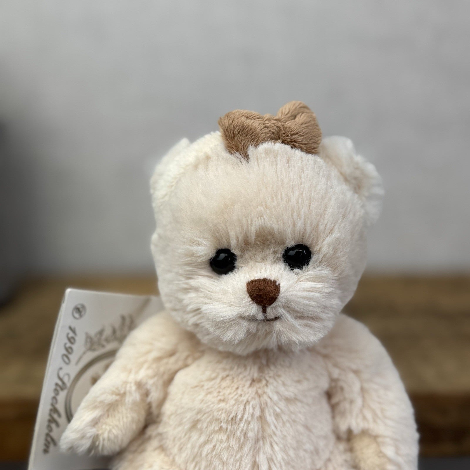 Bukowski Bears - Caroline Bear Small Collectible Beanie Bear With Bow New Tags