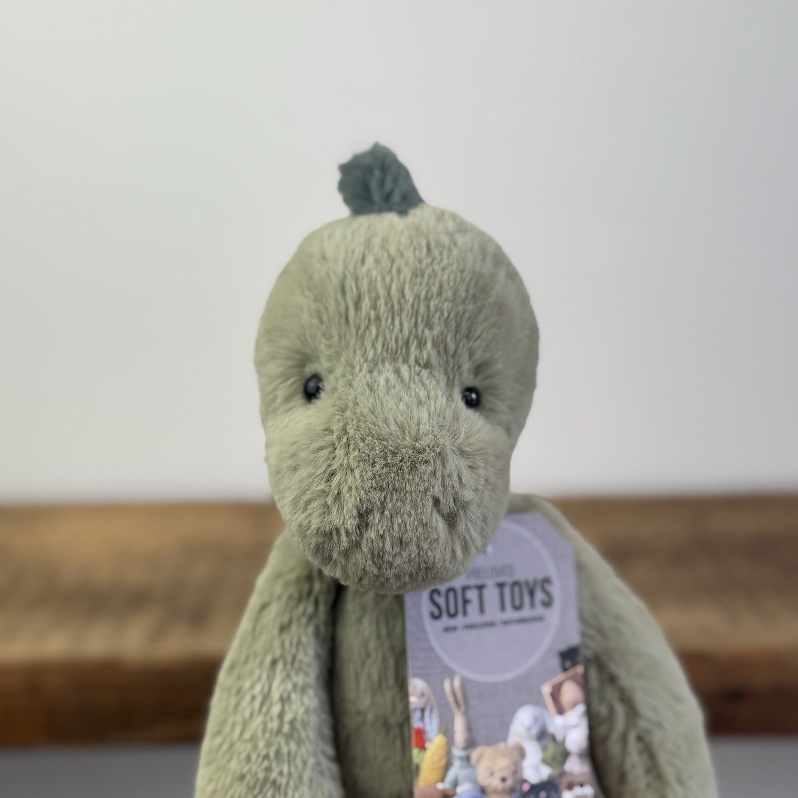 Jellycat Small Boyd Dino - Snugglet Green Super Soft Dinosaur Retired 11"