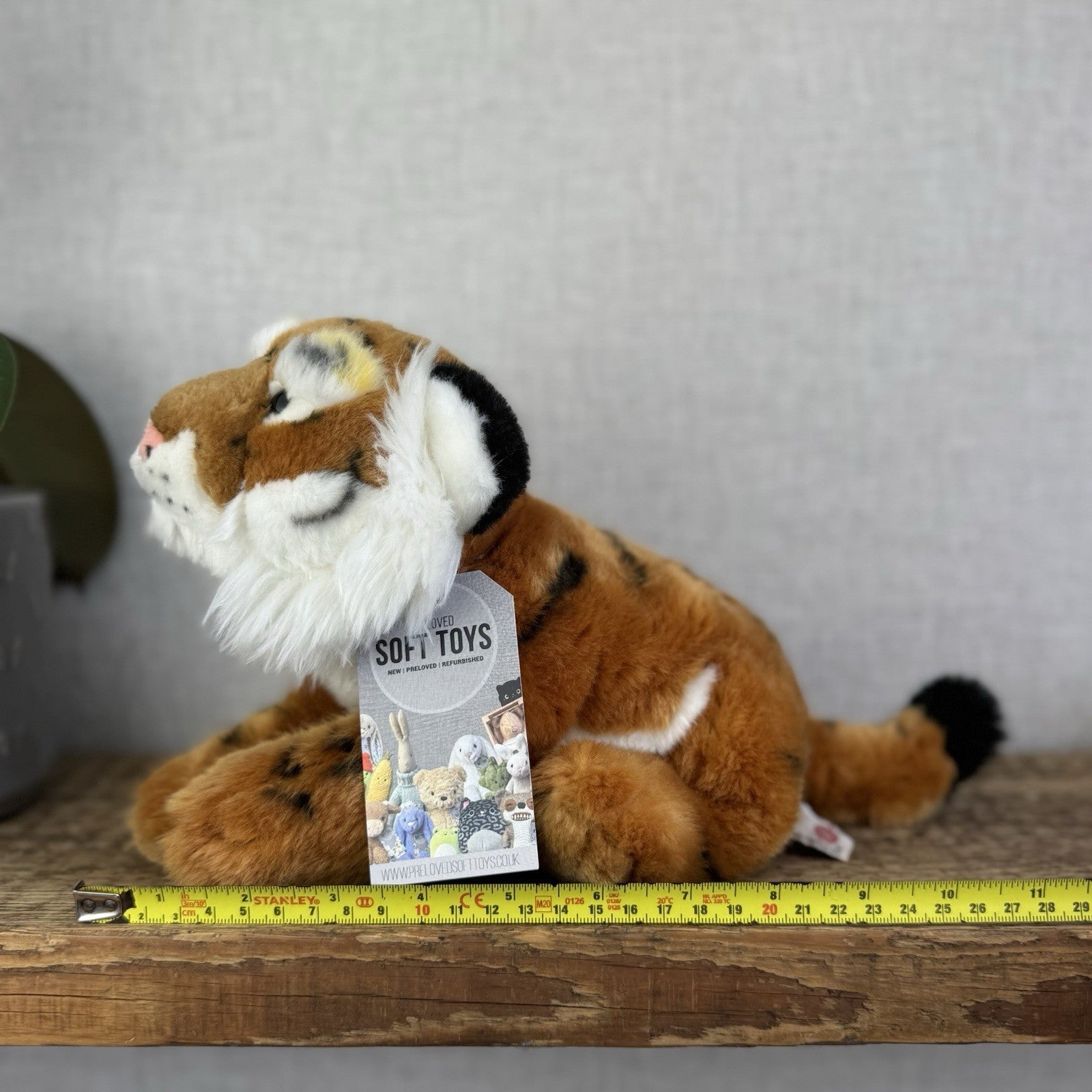 Keel Toys Tiger Plush - Small Tiger Soft Toy Realistic Wild Cat 8"