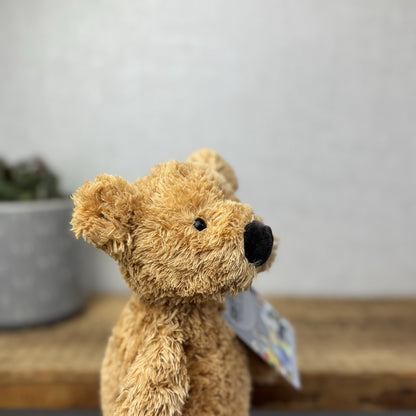 Jellycat  Tumbler Bear - Golden Scruffy Bunglie Style Bear Beanie Plush 10”