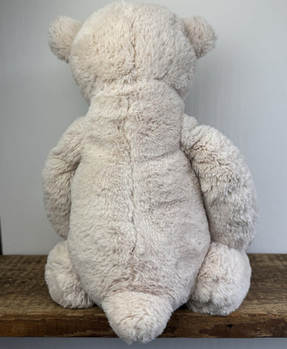 Jellycat Huge Barley Bear - Large Cream Bear Retired Hard To Find 23"