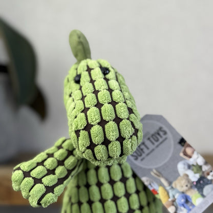 Jellycat Small Cordy Roy Dino - Small Green Corduroy Doppy Dino Beanie Plush 8"