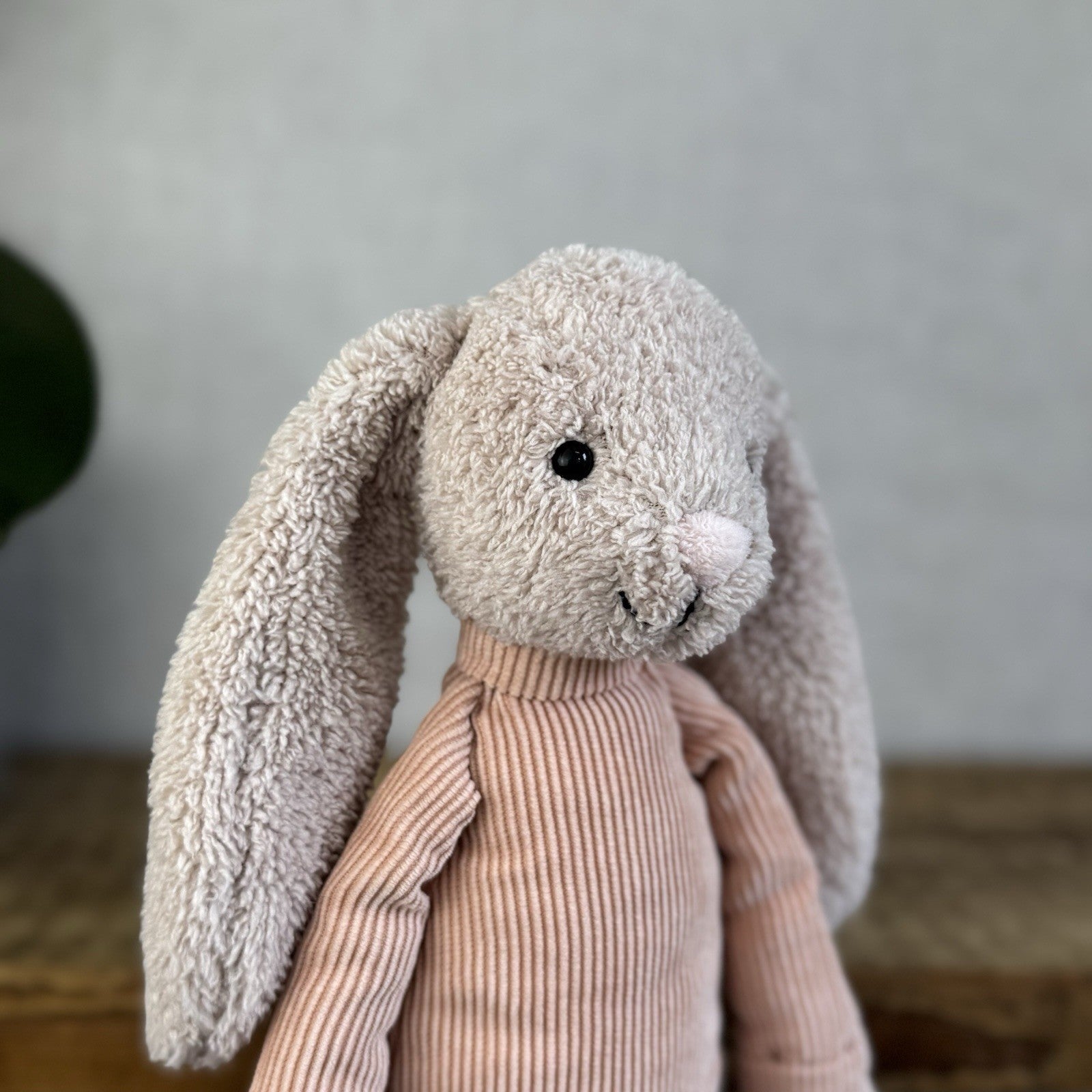 Jellycat Jumble Bunny - Cute Rabbit Plush In Pink Jumper Retired Rare Beanie 12”