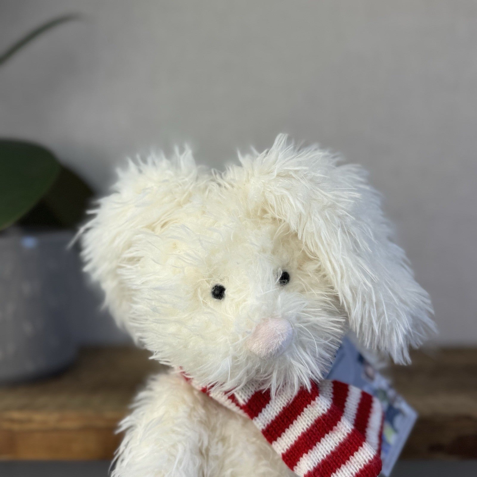 Laura Ashley Angora Bunny - Angora Bunny In Red Scarf - Jellycat Collaboration