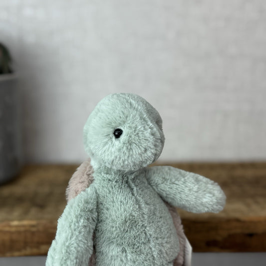 Jellycat Small Bashful Turtle - Small Beanie Light Green Tortoise With Tags 8"